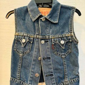 Levi's vintage iconic denim vest jacket size xs